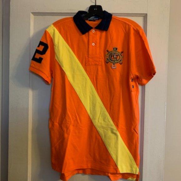 Polo by Ralph Lauren Orange and yellow  sash 381 bleeker crest - Picture 2 of 9